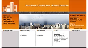 Capture d'écran du site Vivre Mieux à Saint-Denis
