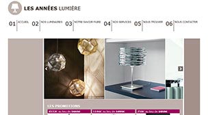 Capture d'écran du site des Années Lumière