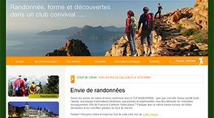 Capture d'écran du site du Touring Club Francilien